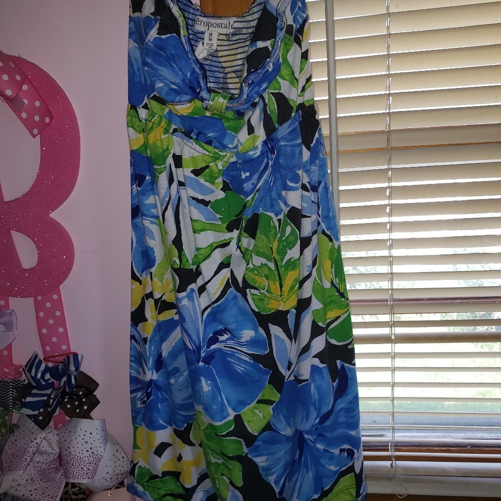 Blue Floral Dress